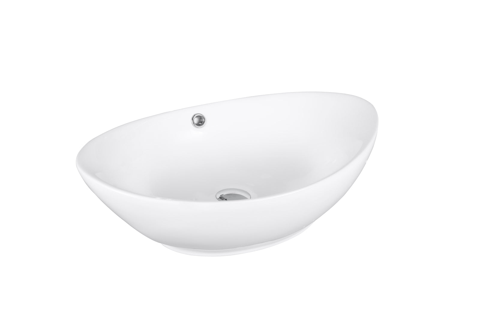 INFINITY CERAMIC BASIN OVAL GLOSS WHITE 590MM