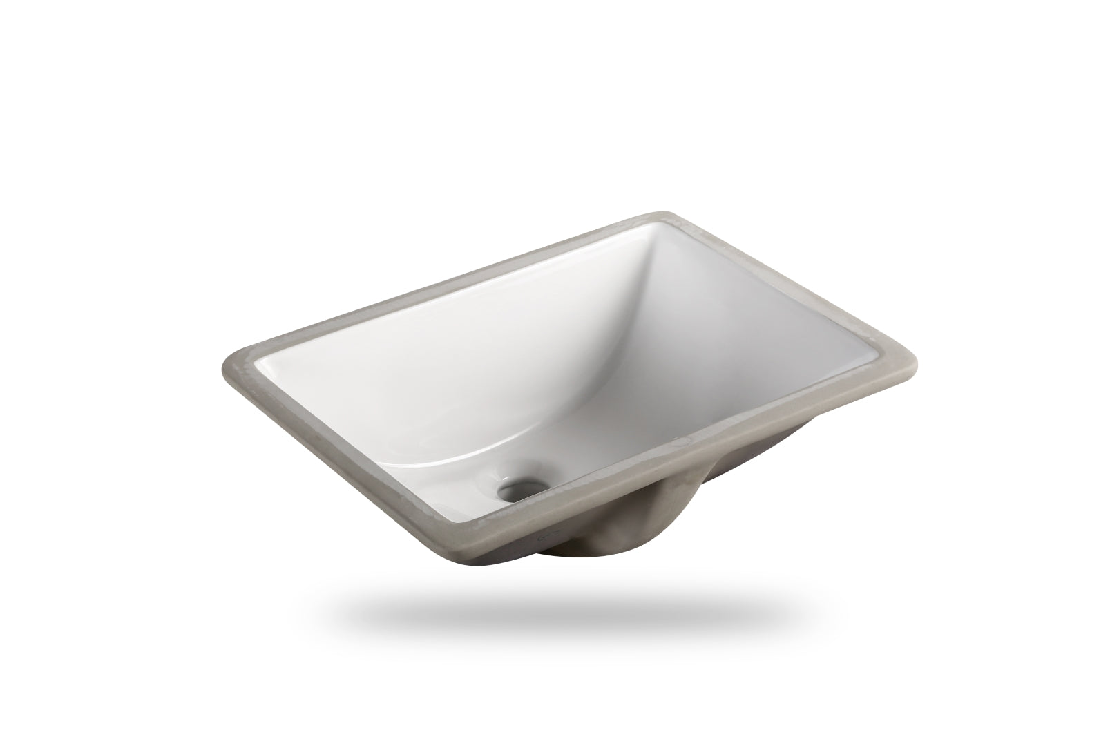 INFINITY CERAMIC BASIN RECTANGULAR GLOSS WHITE 475MM