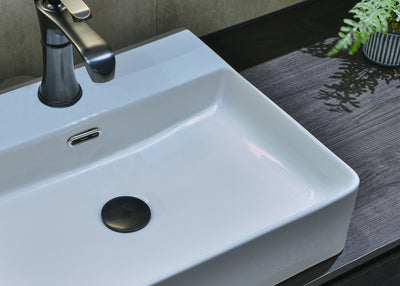 INFINITY CERAMIC BASIN RECTANGULAR WHITE 500MM