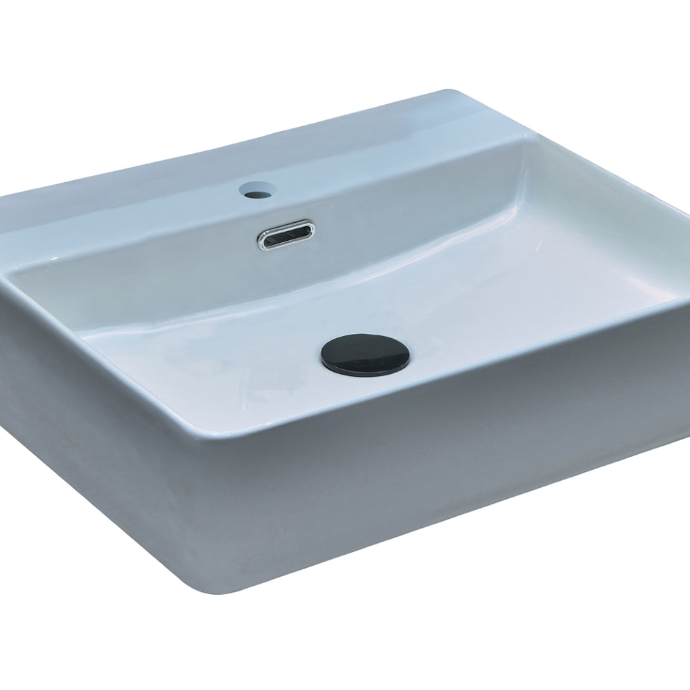 INFINITY CERAMIC BASIN RECTANGULAR WHITE 500MM
