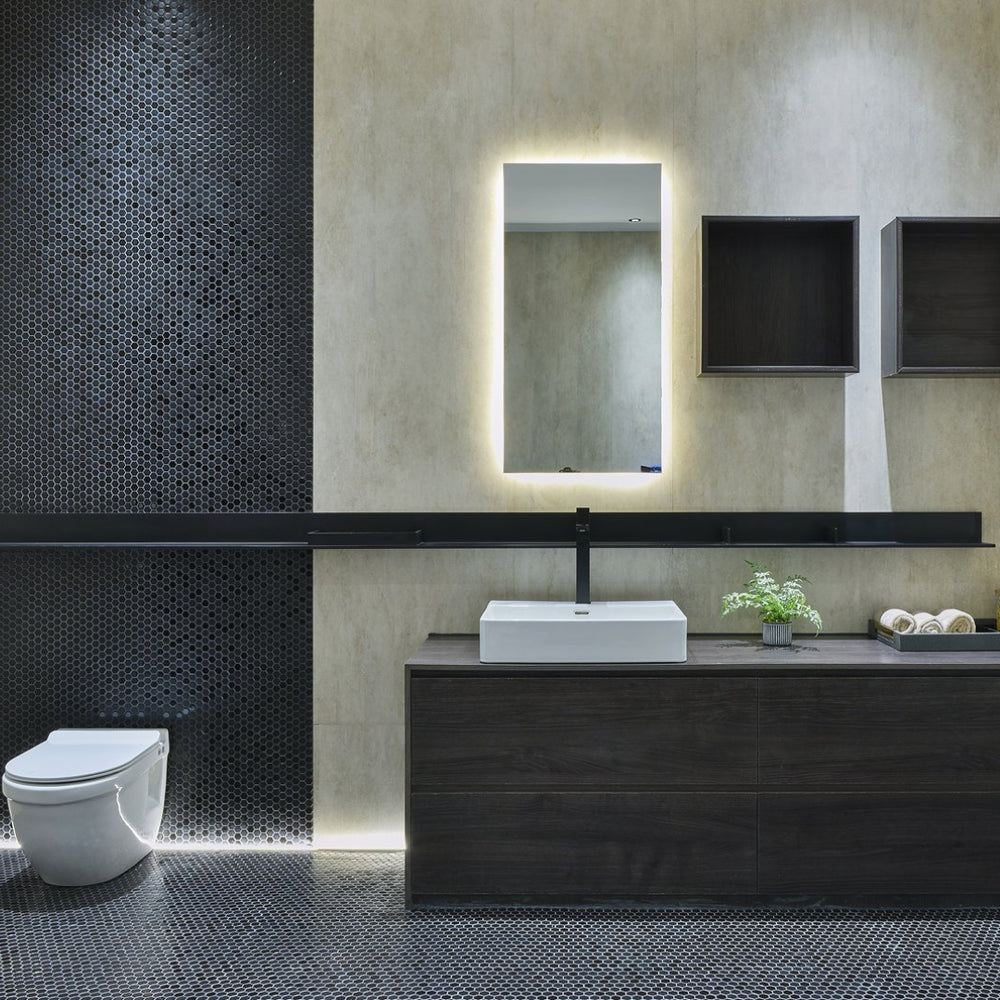 INFINITY CERAMIC BASIN RECTANGULAR WHITE 600MM