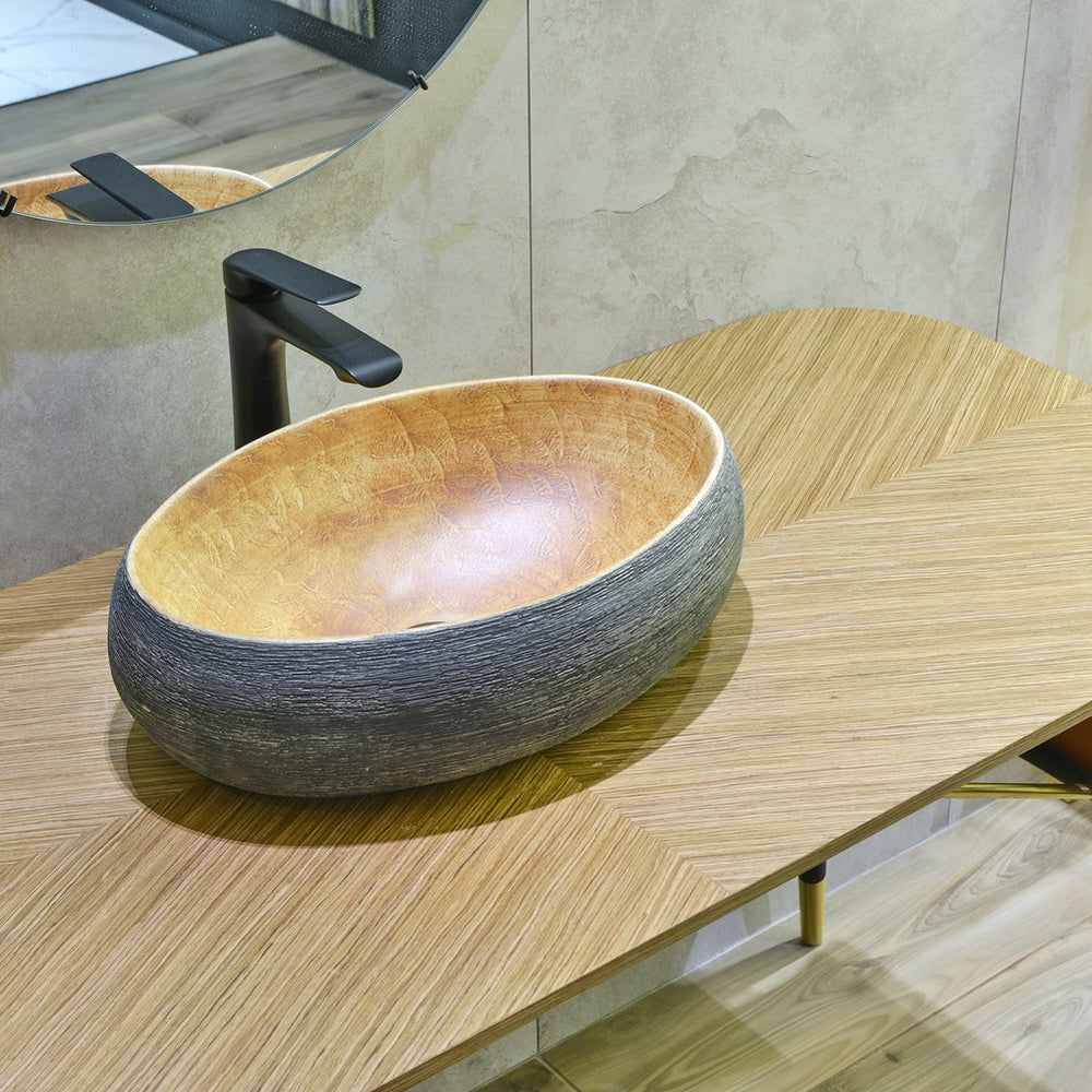 INFINITY ART BASIN PORCELAIN OVAL 470MM