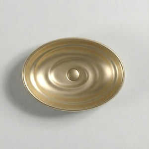 INFINITY ABOVE COUNTER CERAMIC BASIN MATTE GOLD 600MM
