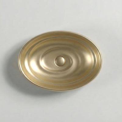 INFINITY ABOVE COUNTER CERAMIC BASIN MATTE GOLD 600MM