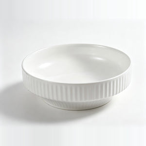 INFINITY CERAMIC BASIN ABOVE COUNTER ROUND GLOSS WHITE 365MM
