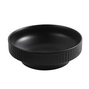 INFINITY CERAMIC BASIN ABOVE COUNTER ROUND MATTE BLACK 365MM