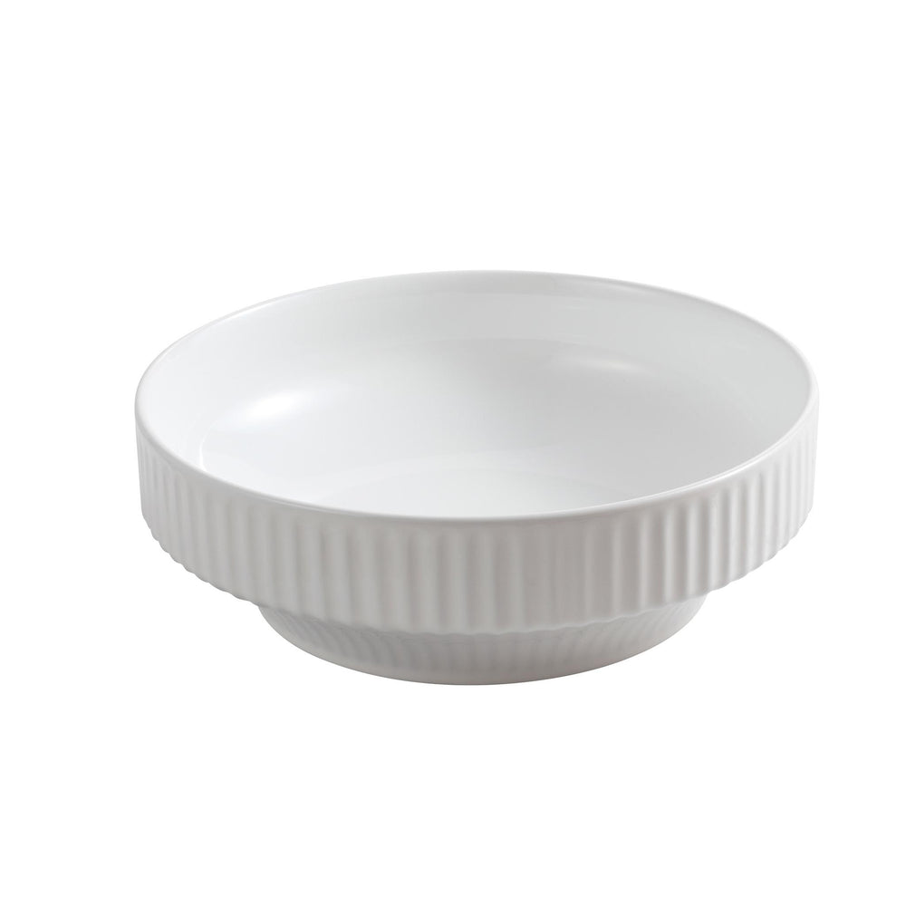 INFINITY CERAMIC BASIN ABOVE COUNTER ROUND MATTE WHITE 365MM