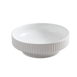INFINITY CERAMIC BASIN ABOVE COUNTER ROUND MATTE WHITE 365MM