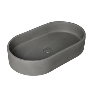 INFINITY ABOVE COUNTER CONCRETE BASIN MATTE GREY 582MM