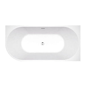 INSPIRE BACK-TO-WALL RIGHT CORNER BATHTUB WITH OVERFLOW GLOSS WHITE (AVAILABLE IN 1500MM AND 1700MM)