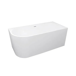 INSPIRE BACK-TO-WALL RIGHT CORNER BATHTUB WITH OVERFLOW GLOSS WHITE (AVAILABLE IN 1500MM AND 1700MM)