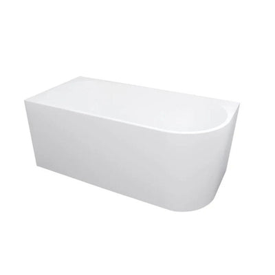 INSPIRE BACK-TO-WALL LEFT CORNER BATHTUB GLOSS WHITE 1700MM