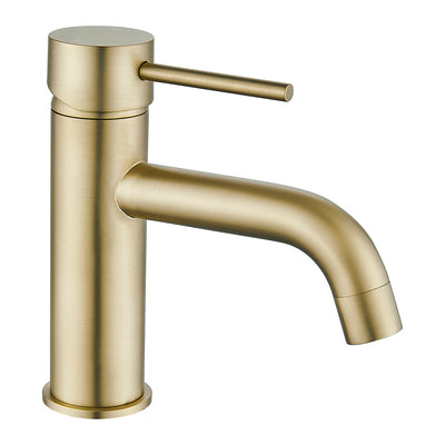 HELLYCAR IDEAL LEAD FREE BASIN MIXER 164MM BRUSHED GOLD