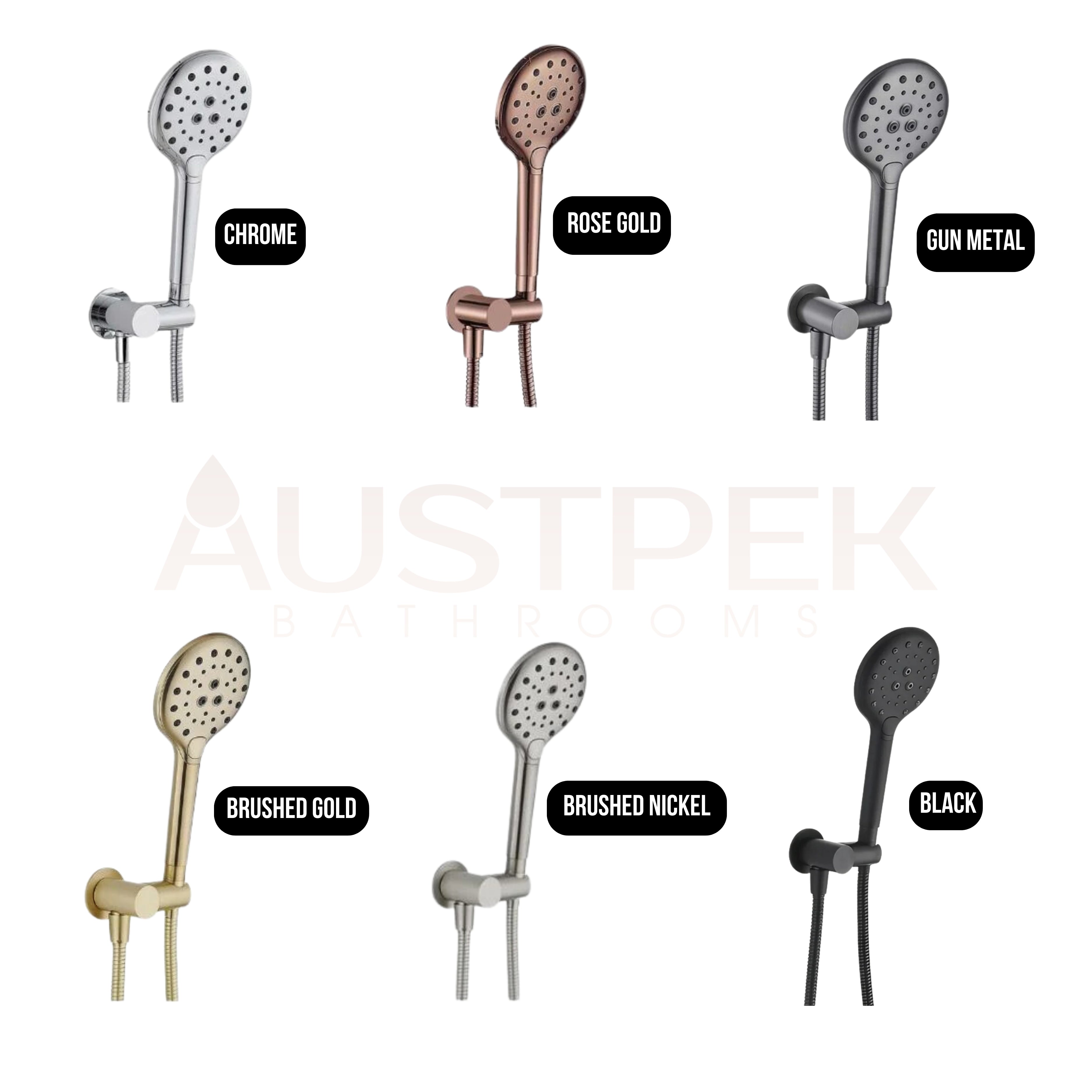 HELLYCAR IDEAL HAND SHOWER BRUSHED GUN METAL