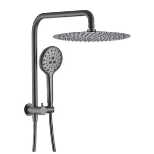 HELLYCAR IDEAL SHOWER SYSTEM BRUSHED GUN METAL