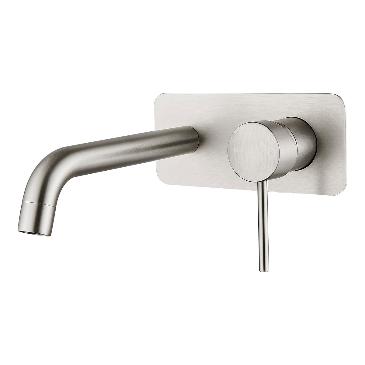 HELLYCAR IDEAL WALL MIXER WITH OUTLET 209MM BRUSHED NICKEL
