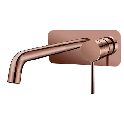 HELLYCAR IDEAL LEAD FREE WALL MIXER WITH OUTLET 209MM ROSE GOLD