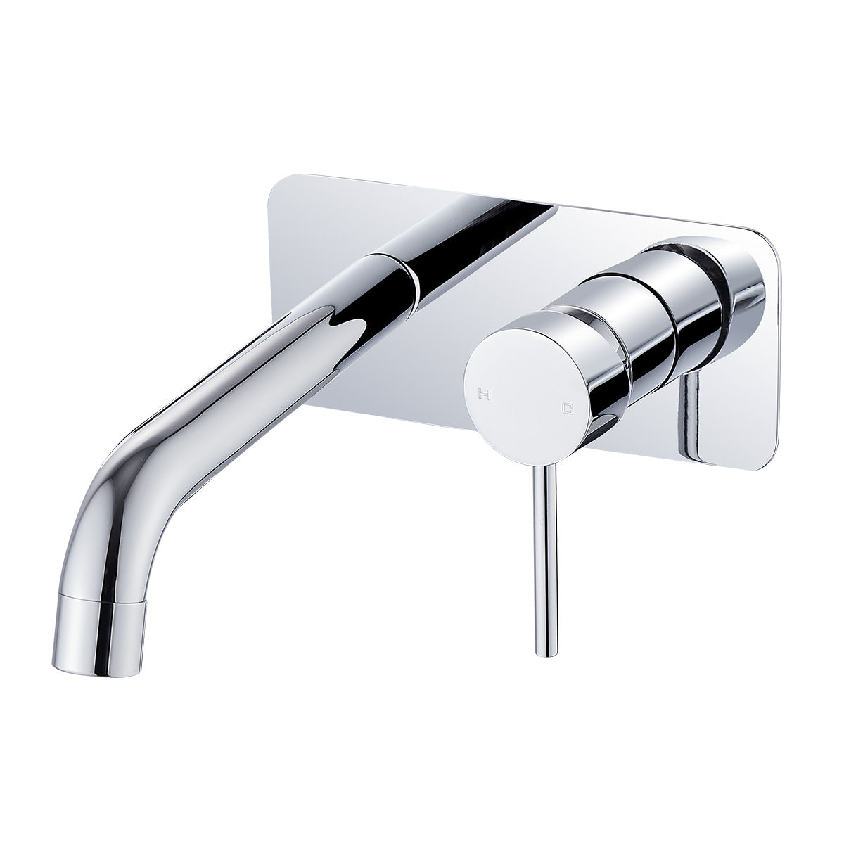 HELLYCAR IDEAL WALL MIXER WITH OUTLET 209MM CHROME