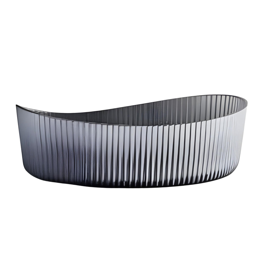 INFINITY ABOVE COUNTER GLASS BASIN BLACK 500MM