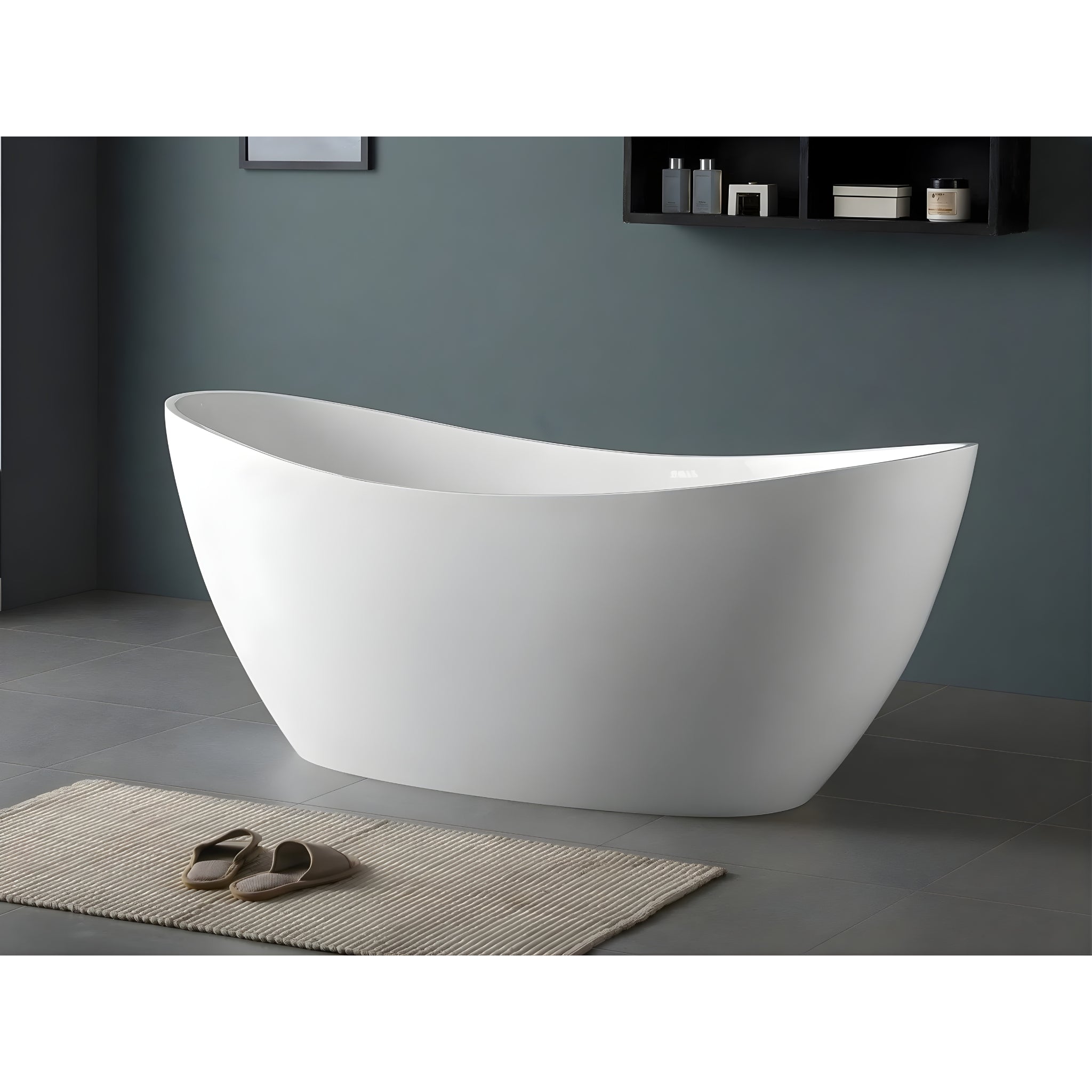 INFINITY IKARIS FREESTANDING BATHTUB GLOSS WHITE (AVAILABLE IN 1500MM AND 1700MM)