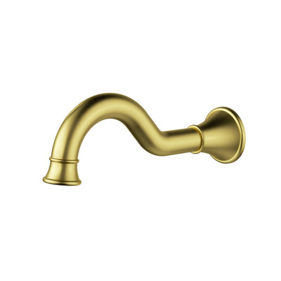 IKON CLASICO LEAD FREE BATH SPOUT 207MM BRUSHED GOLD