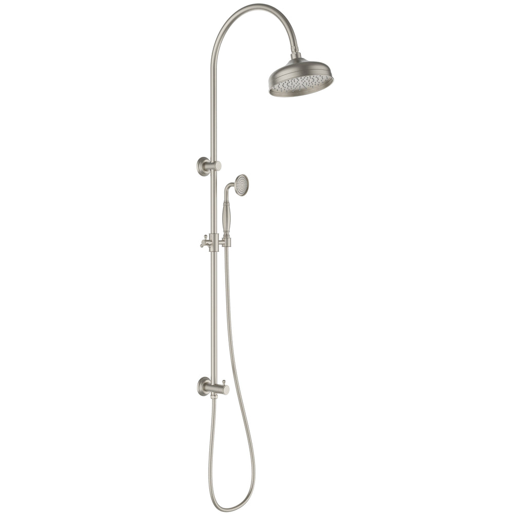 IKON CLASICO COMBINATION SHOWER SET 1311MM BRUSHED NICKEL