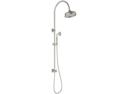 IKON CLASICO COMBINATION SHOWER SET 1311MM BRUSHED NICKEL