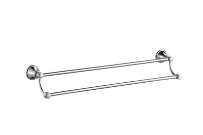 IKON CLASICO NON-HEATED DOUBLE TOWEL RAIL CHROME 800MM