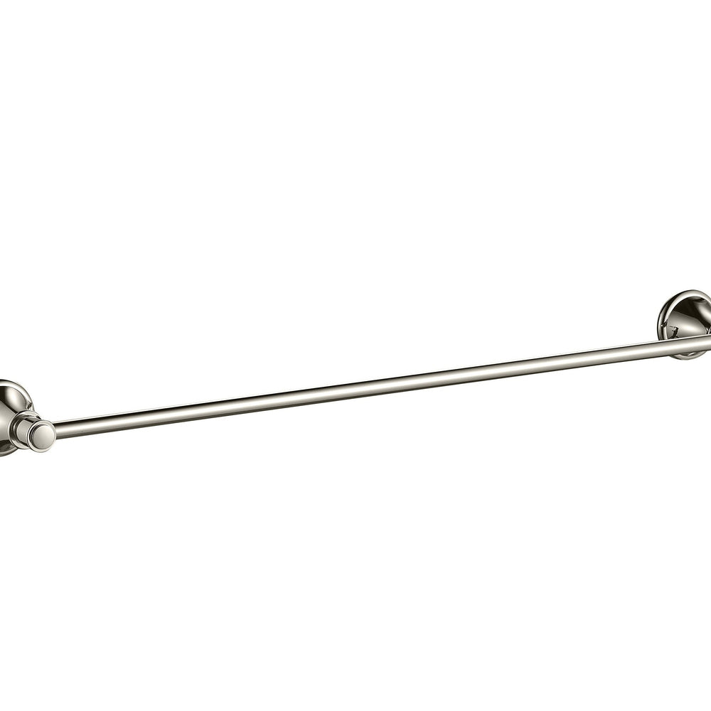 IKON CLASICO NON-HEATED SINGLE TOWEL RAIL BRUSHED NICKEL 800MM