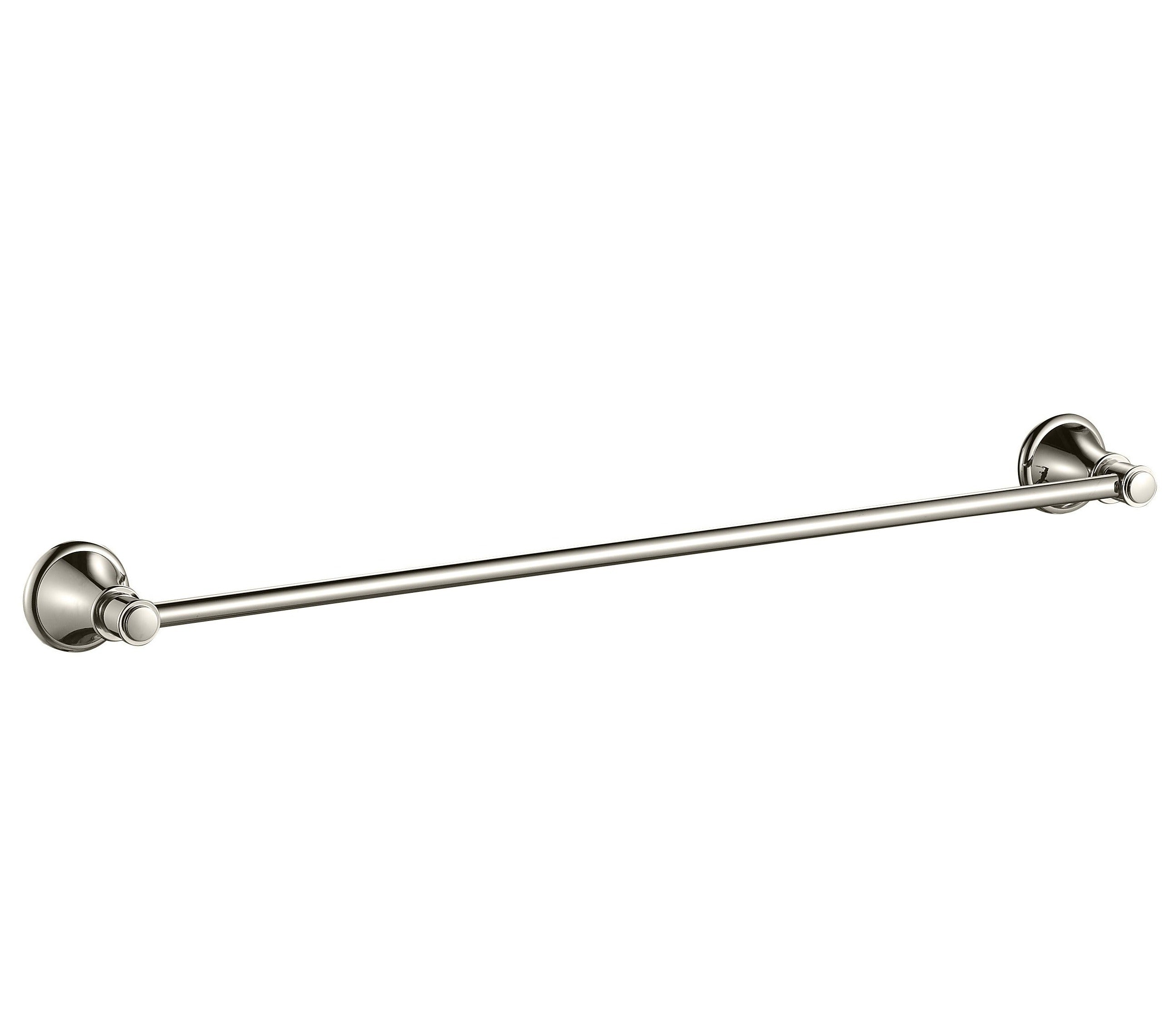 IKON CLASICO NON-HEATED SINGLE TOWEL RAIL BRUSHED NICKEL 800MM