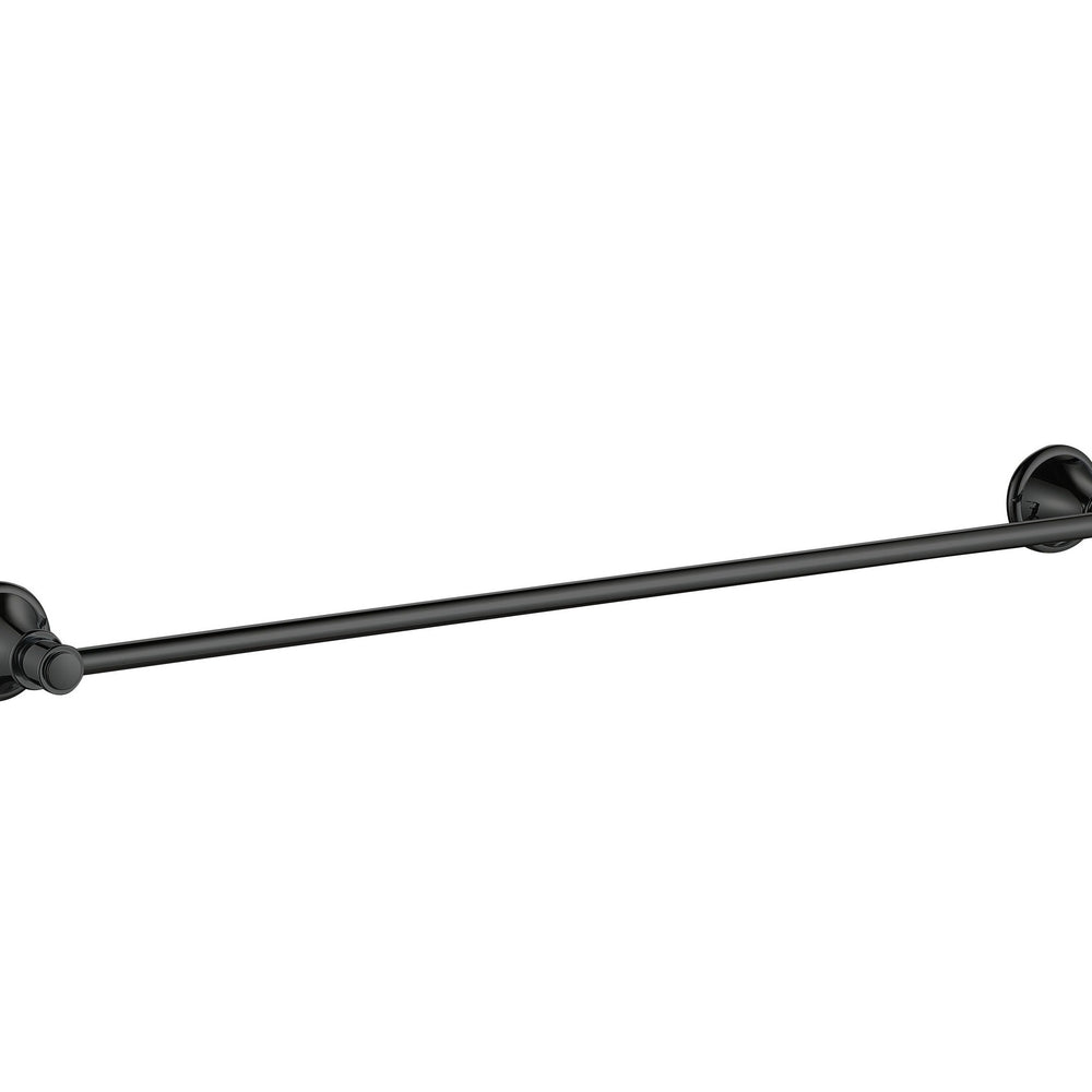 IKON CLASICO NON-HEATED SINGLE TOWEL RAIL MATTE BLACK 800MM