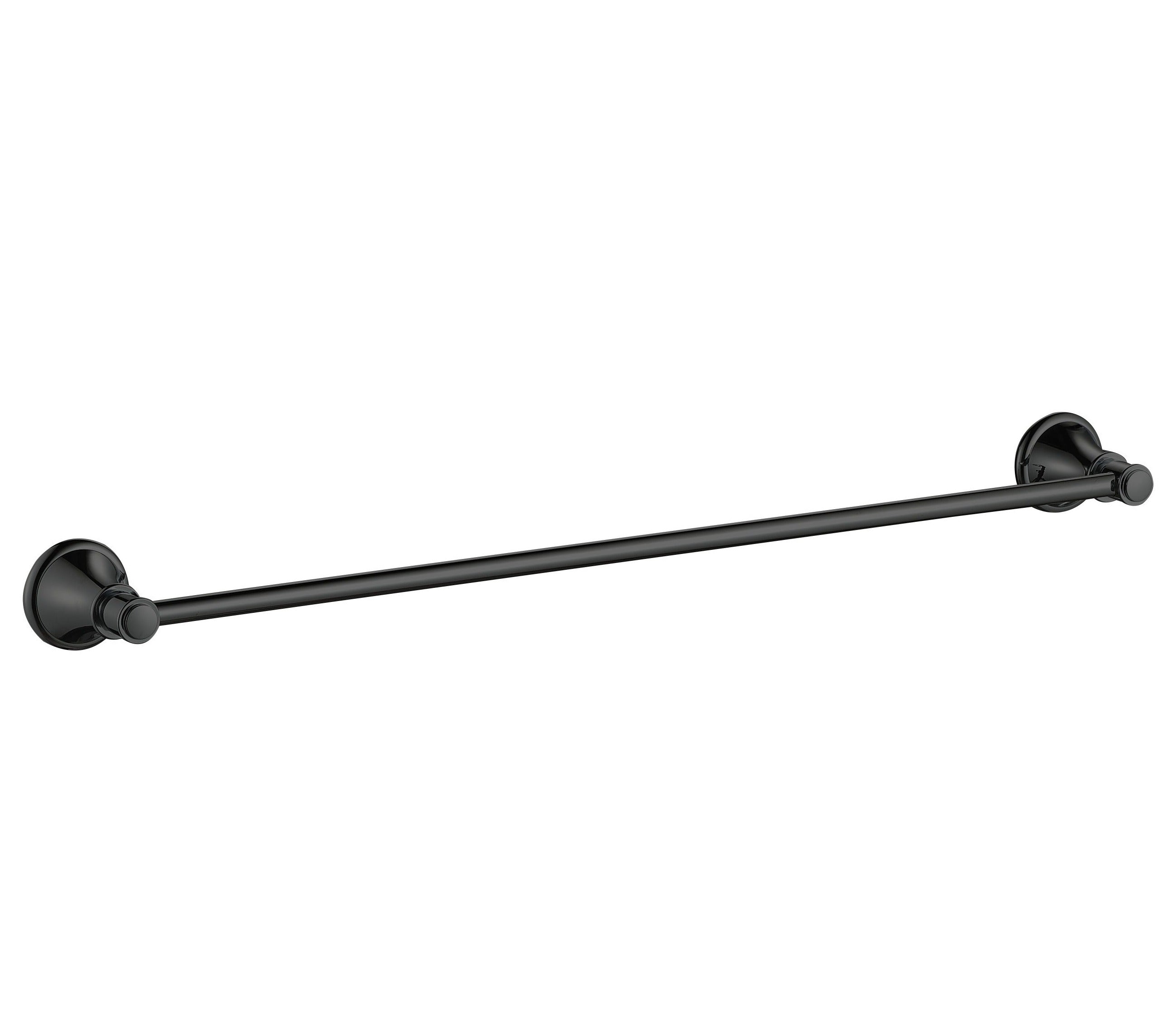 IKON CLASICO NON-HEATED SINGLE TOWEL RAIL MATTE BLACK 800MM