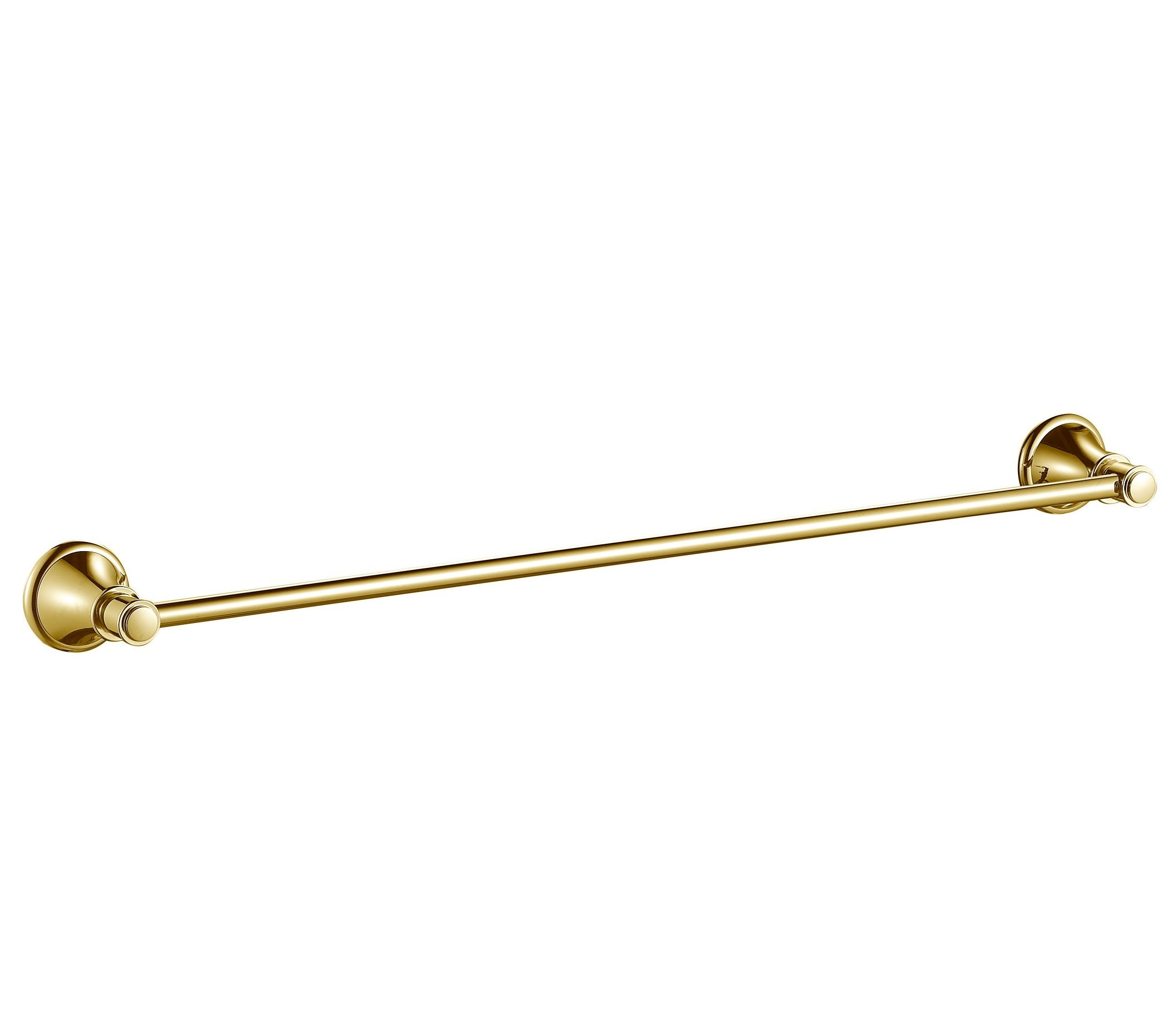 IKON CLASICO NON-HEATED SINGLE TOWEL RAIL BRUSHED GOLD 600MM