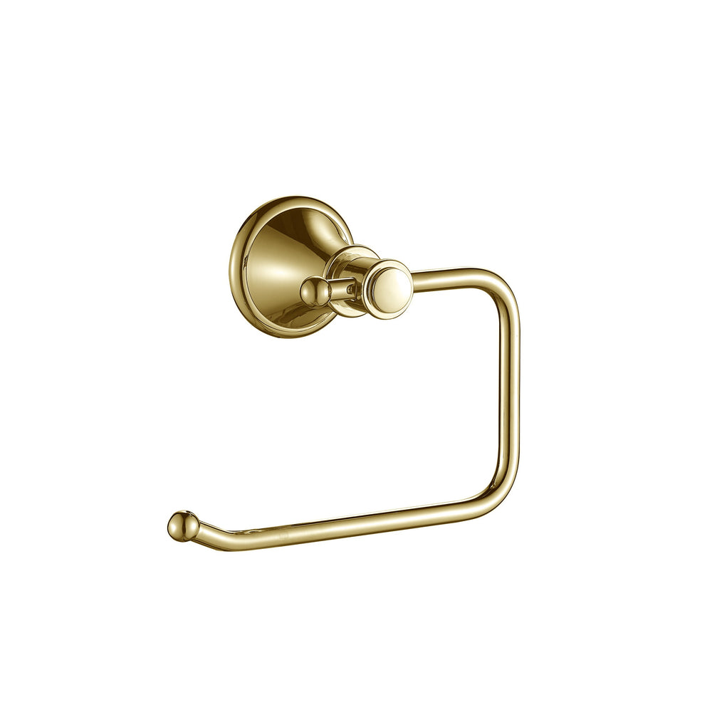 IKON CLASICO TOILET ROLL HOLDER BRUSHED GOLD 144MM
