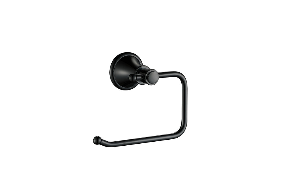 IKON CLASICO TOILET ROLL HOLDER MATTE BLACK 144MM