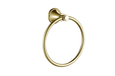 IKON CLASICO TOWEL RING BRUSHED GOLD 165MM