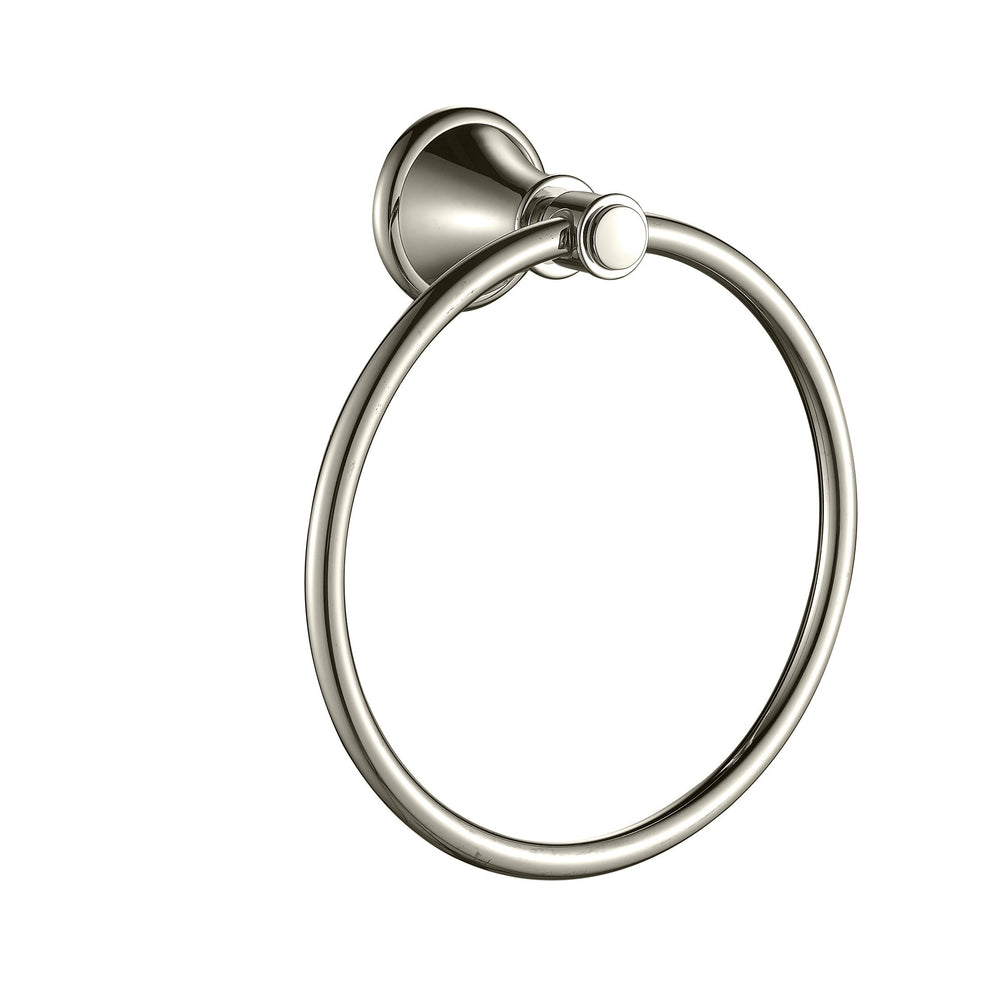 IKON CLASICO TOWEL RING BRUSHED NICKEL 165MM