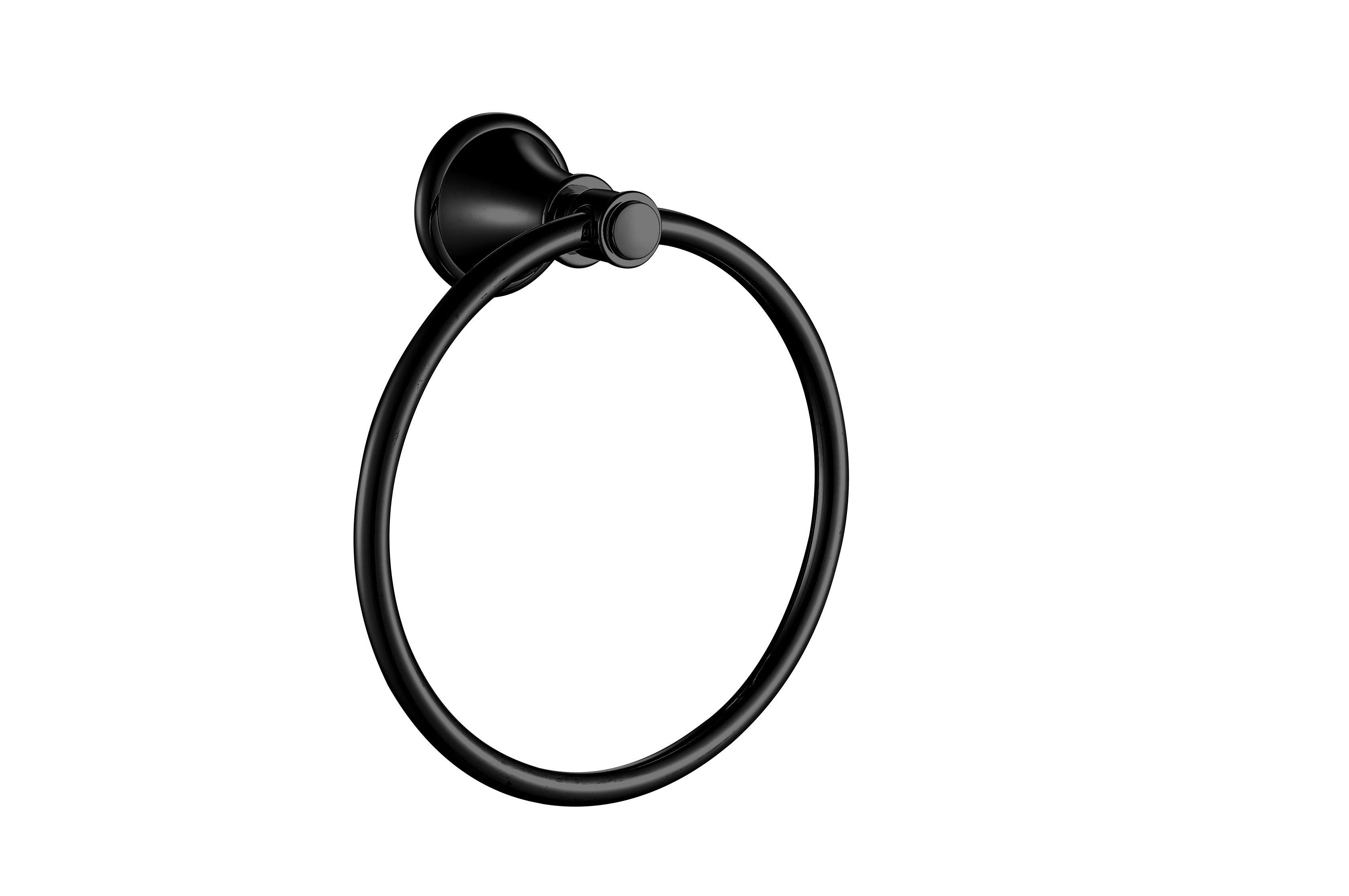 IKON CLASICO TOWEL RING MATTE BLACK 165MM