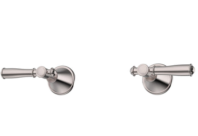 IKON CLASICO LEAD FREE WALL TOP ASSEMBLIES BRUSHED NICKEL (BRASS HANDLE)