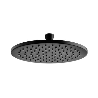 IKON CORA BLACK ROUND SHOWER HEAD 200MM MATTE BLACK