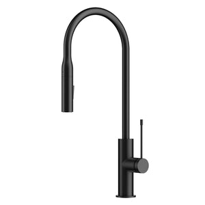 IKON AZIZ PULL-OUT SINK MIXER 510MM MATTE BLACK