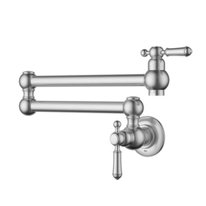 IKON CLASICO POT FILLER 263MM BRUSHED NICKEL