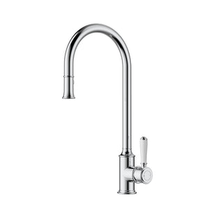 IKON CLASICO PULL OUT SINK MIXER CERAMIC HANDLE CHROME