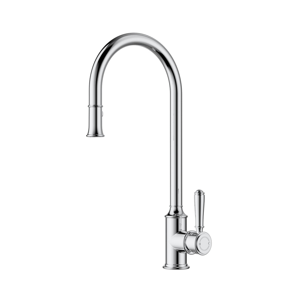 IKON CLASICO PULL OUT SINK MIXER CHROME