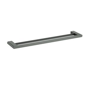 IKON CORA DOUBLE TOWEL RAIL 600MM GUNMETAL