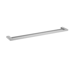 IKON CORA DOUBLE TOWEL RAIL 800MM BRUSHED NICKEL