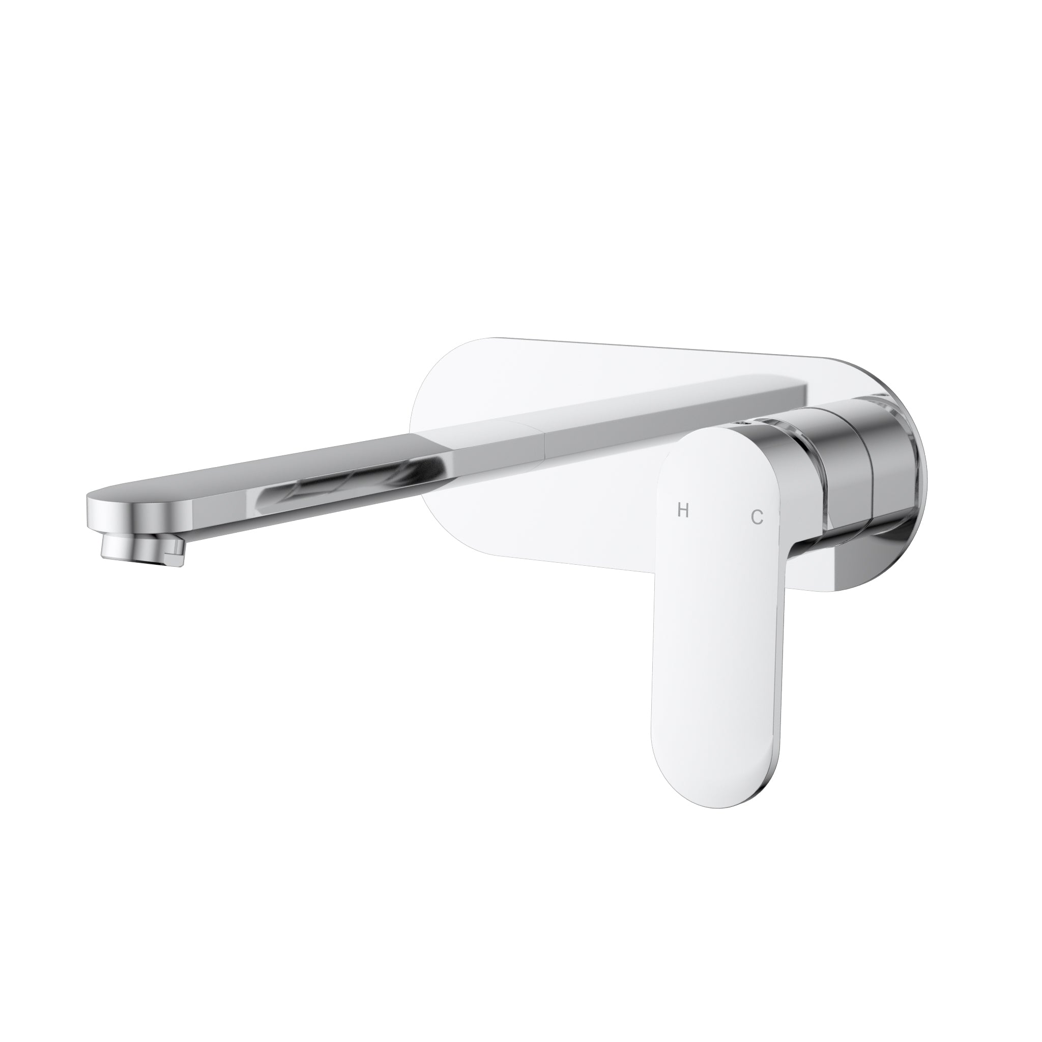 IKON CORA LEAD FREE WALL BASIN MIXER 200MM CHROME