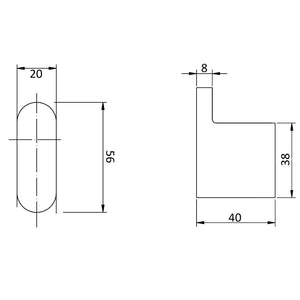 IKON CORA ROBE HOOK BRUSHED NICKEL