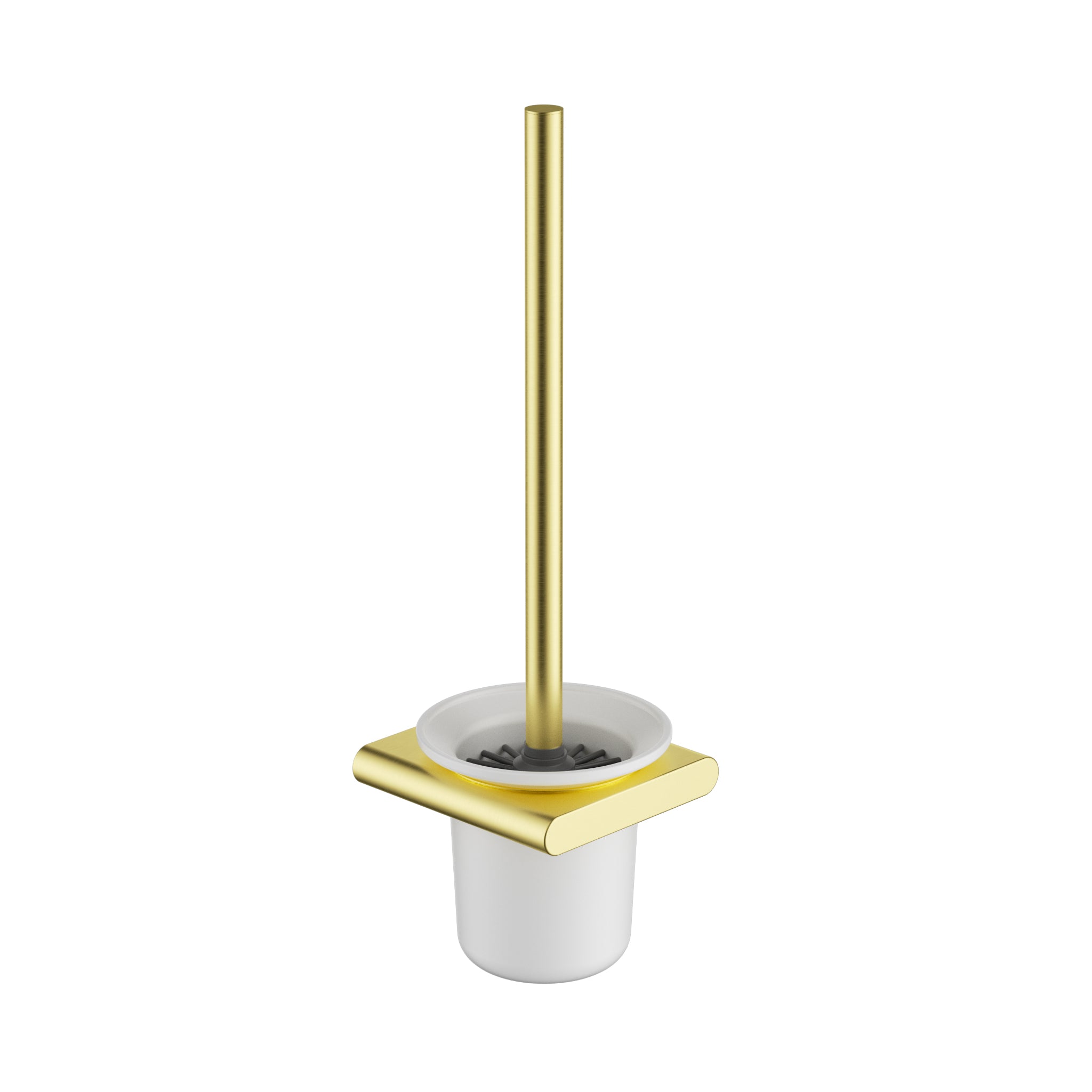 IKON CORA TOILET BRUSH HOLDER 375MM BRUSHED GOLD