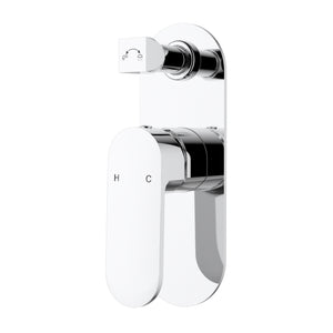 IKON CORA WALL MIXER DIVERTER 198MM CHROME